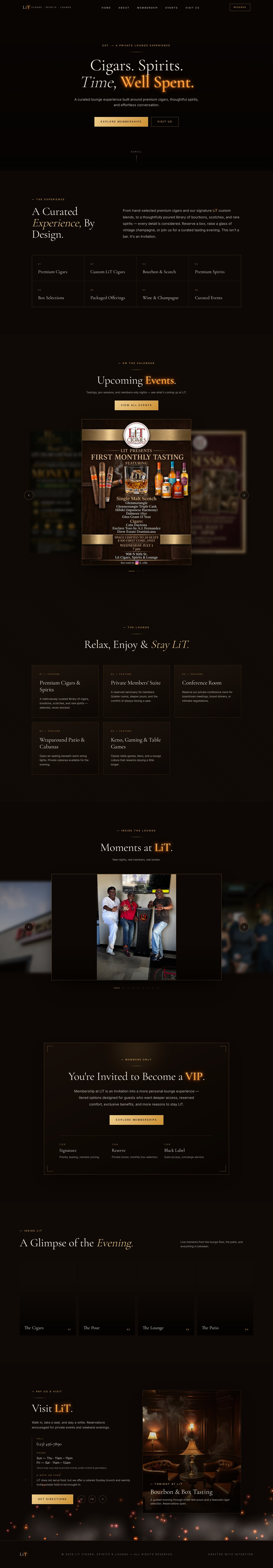 LiT Lounge website preview